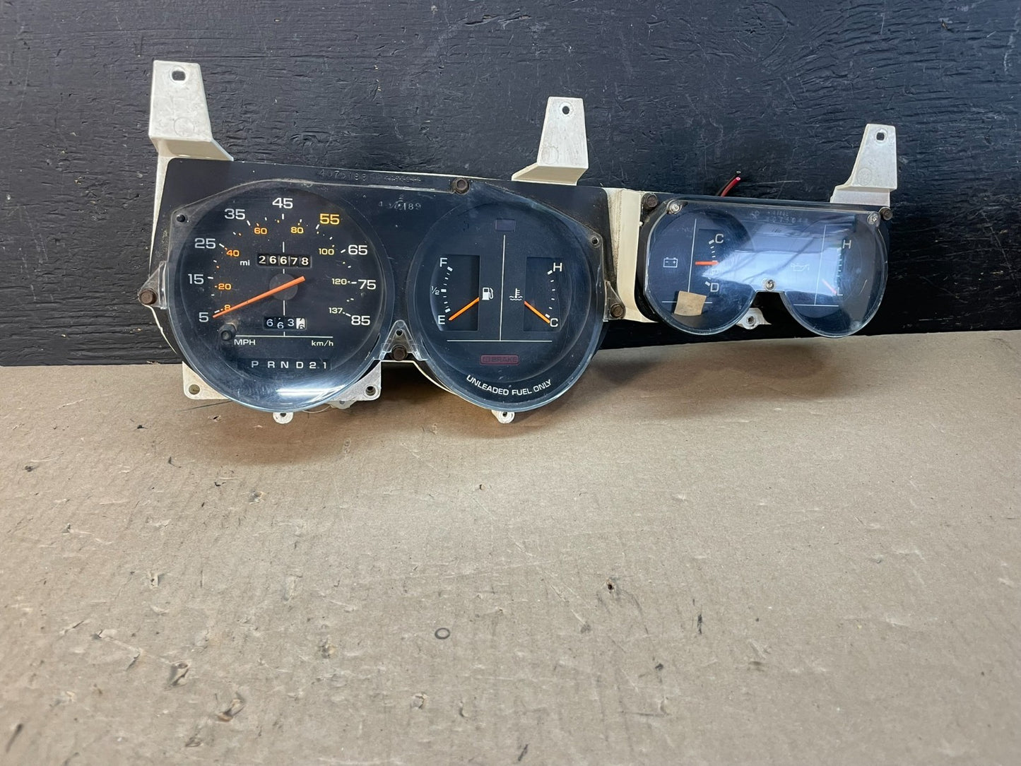 1981 1989 Dodge Ram 1500 Van Instrument Speedometer Gauge Cluster AE3352 DG0