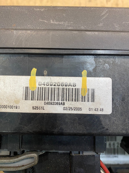 2005 Jeep Grand Cherokee Fuse Box BCM Body Control Module Oem AB4118 DG6