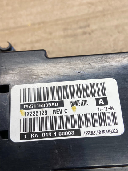 1999 to 2004 Jeep Grand Cherokee A/C Climate Control Bezel AH1567 DG4
