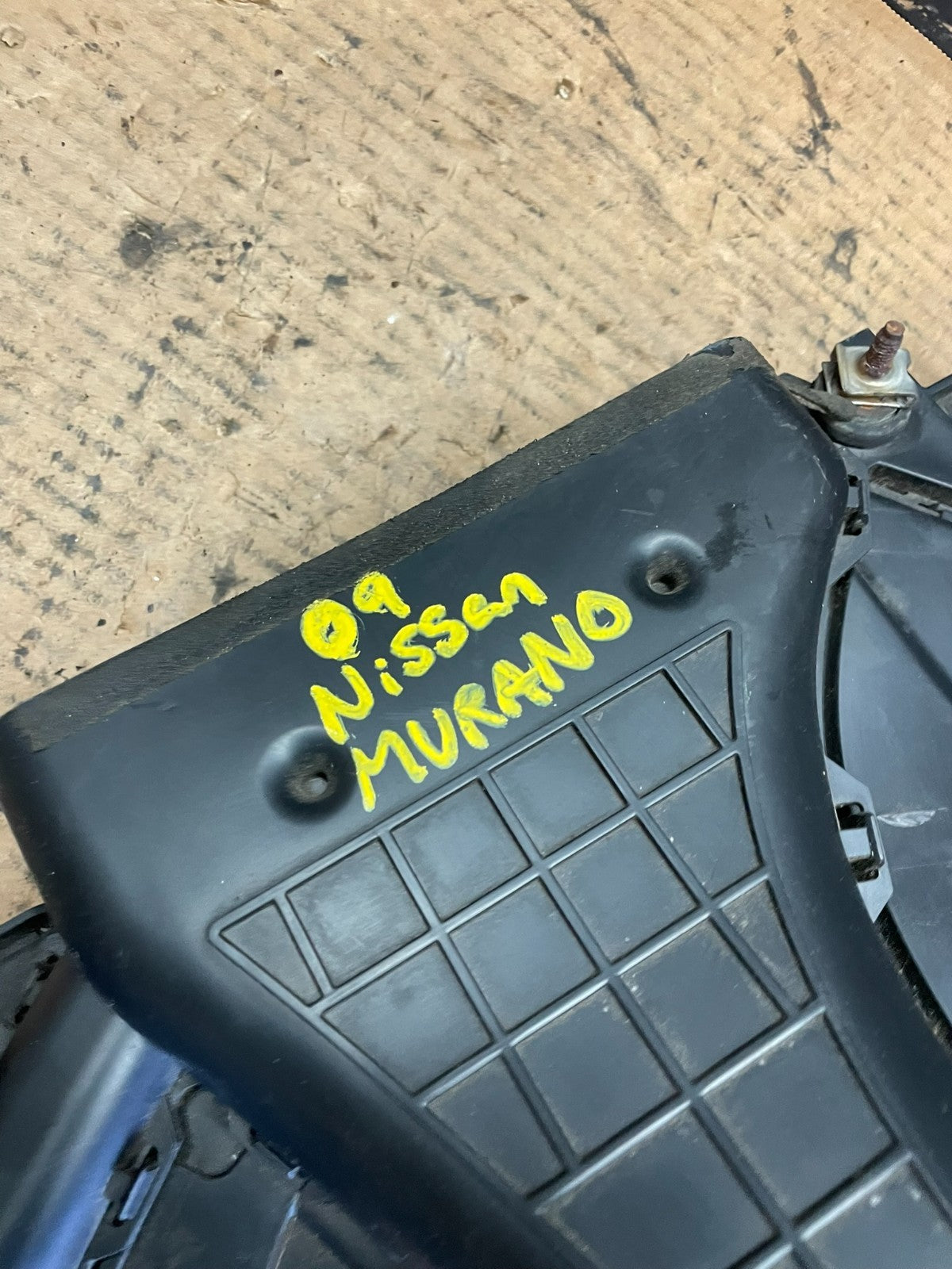 2009 to 2014 Nissan Murano Upper Air Intake Duct Oem S1156 DG8