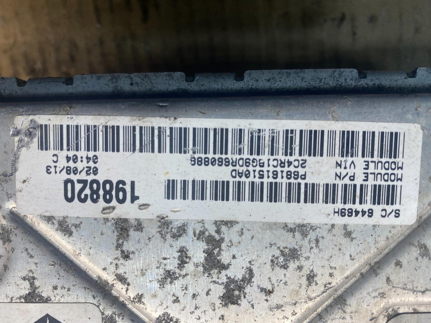 2012-13 Dodge Avenger 200 Engine Control Module P05150724AC ad1455 DG3