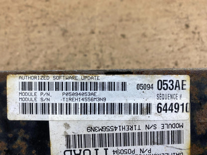 2005 Chrysler Town Country Caravan 3.3L Engine Control ECU P05094053ae H3336 PS3