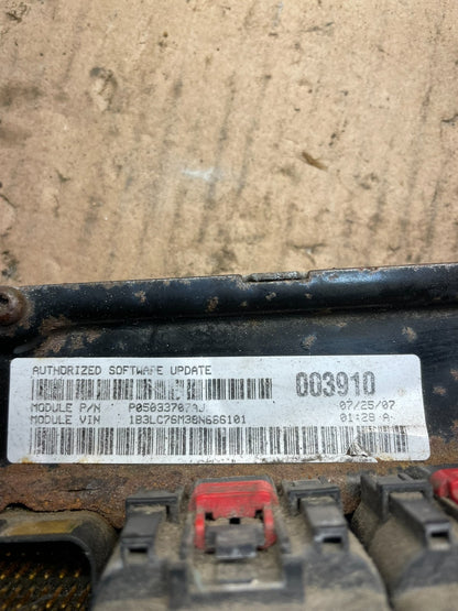 2007 to 2008 Chrysler Sebring  Engine Control Computer Unit ECU ECM S8234 DG4