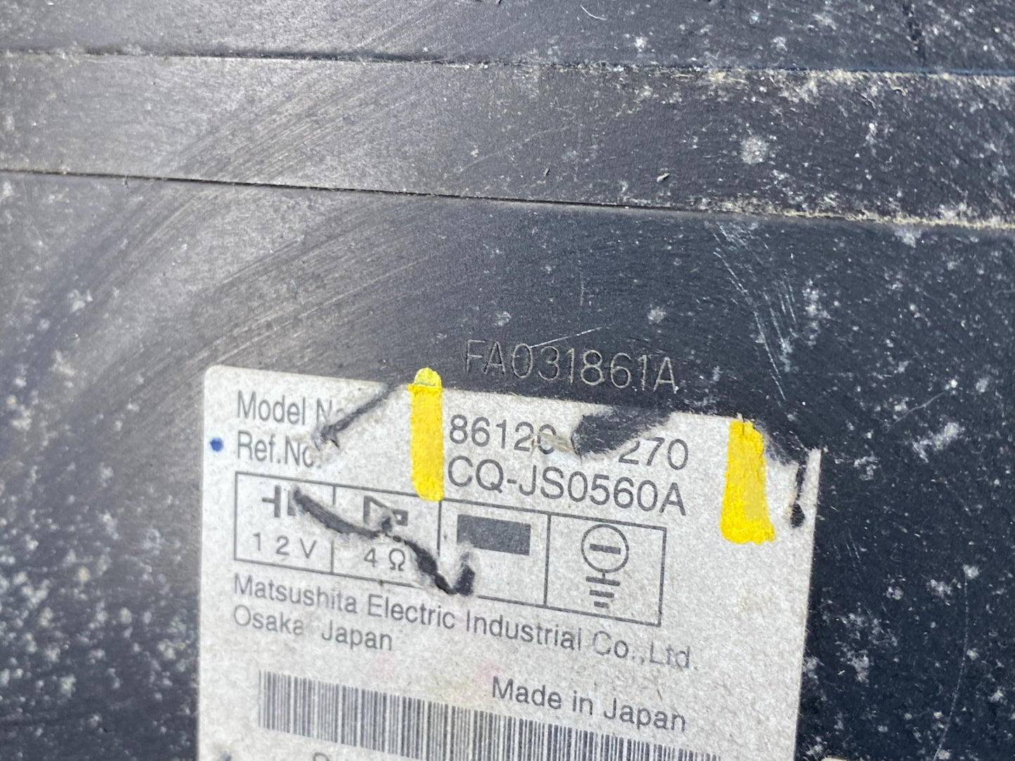 2006 to 2009 Toyota Prius Radio AM/FM CD Player S3231 DG7