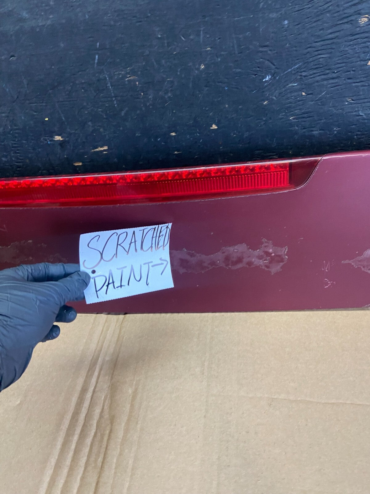 2005 to 2011 Hyundai Accent Trunk Lid Hatch 3rd Brake Light Spoiler o1090 PS4