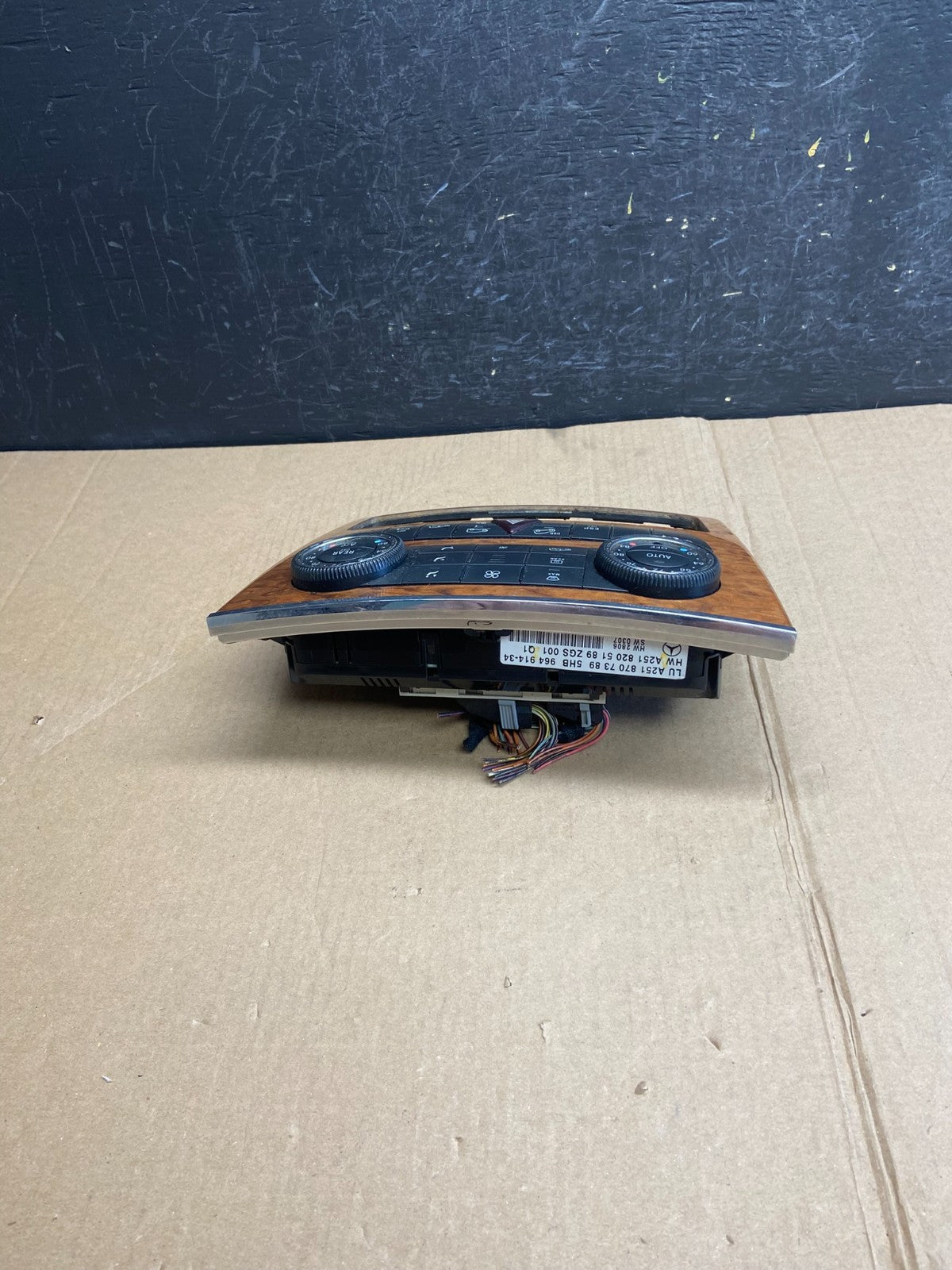 2007-2012 Mercedes X164 GL350 GL450 Climate Control Bezel Wood Switch AE4371 DG3
