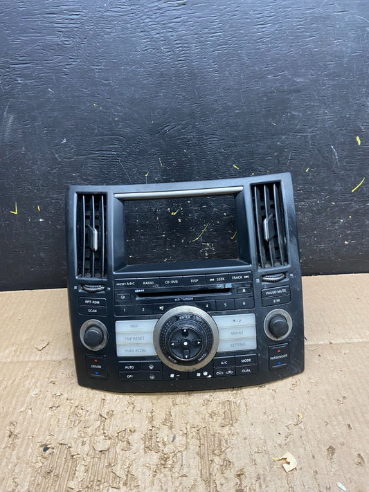 2006 - 2008 Infiniti FFX35 FX45 Radio Climate Control Panel Bezel v7725 DG0