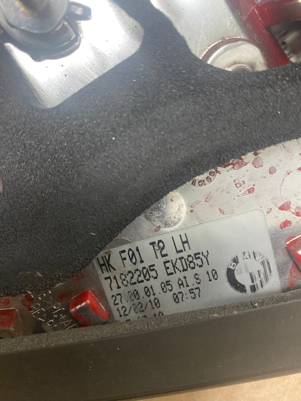 2009-2012 BMW 7-Series F01 F02 750i 750Li Left Driver Inner Tail Light M1940 DW8