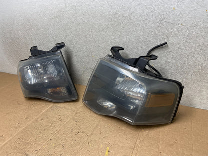 2007 - 2014 Ford Expedition Left+Right Side Headlights Halogen Oem AA3762 DW1