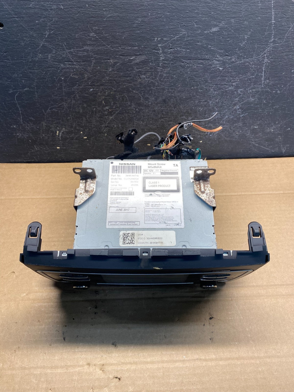 2016 2017 Nissan Altima Radio Screen Receiver AM-FM CD Player AE8149 DG3