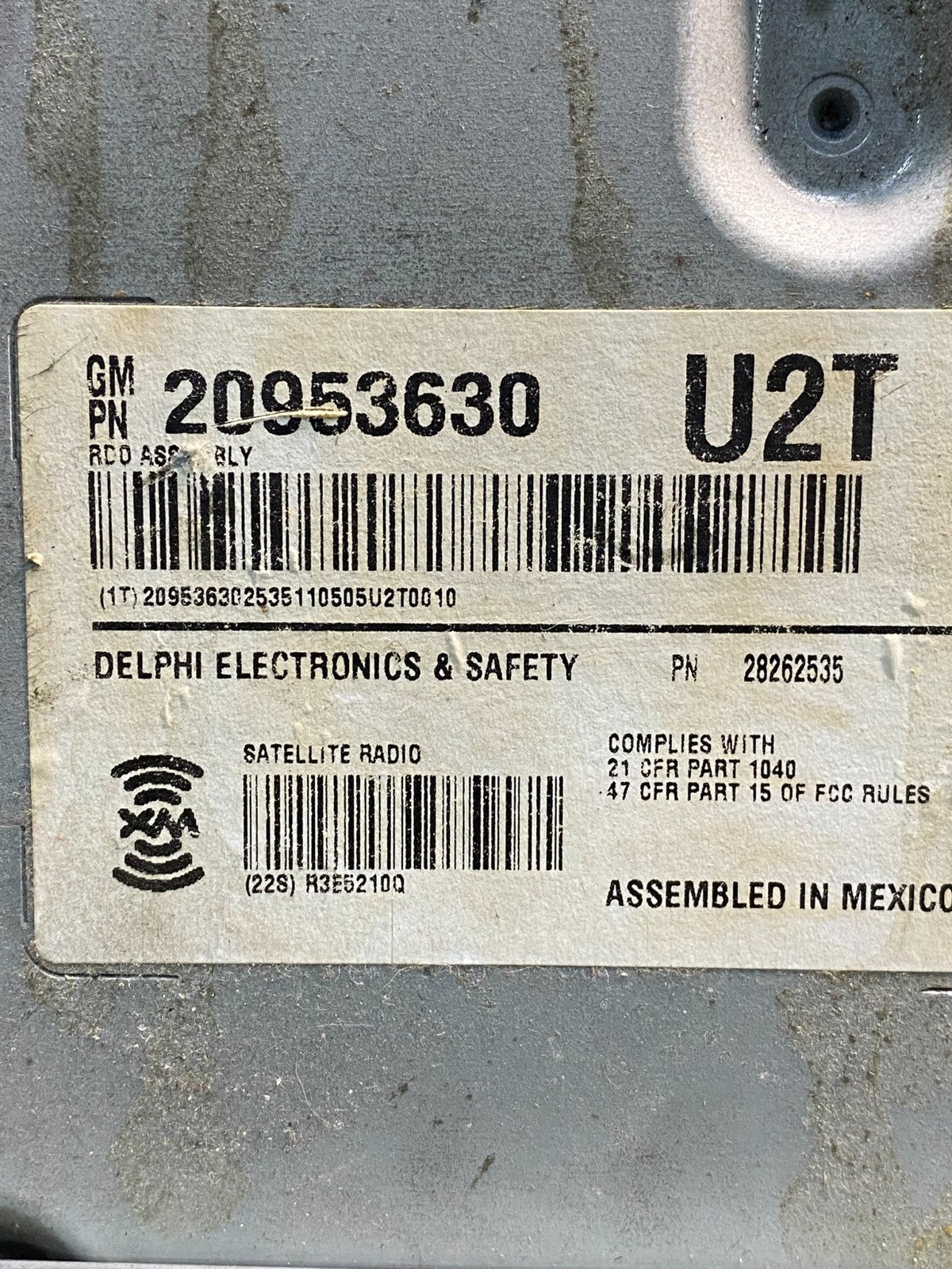 2008-2014 Cadillac CTS Am Fm Cd Player Radio Receiver 20953630 AI5340 DW6