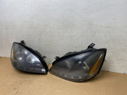 2002 to 2004 Nissan Altima Left+Right Side Set LED Black Headlights  V1240 DG1