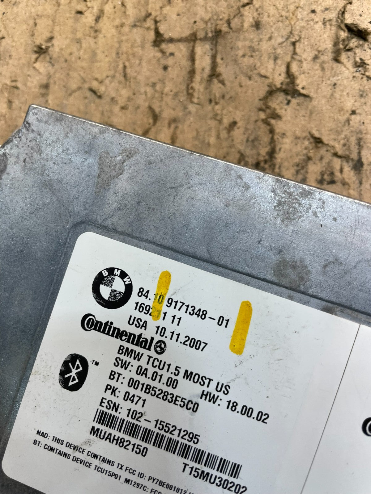 2007 to 2011 Bmw Bluetooth  Control Module Computer Telematics OEM w1423 DG5