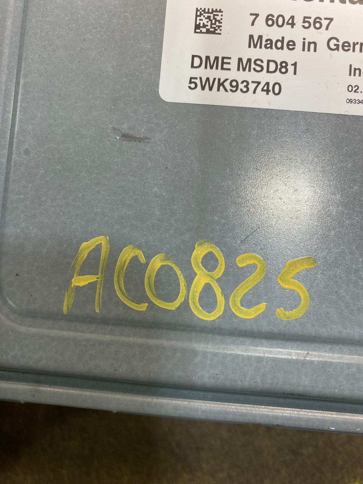 2007 to 2010 BMW N54 335i 535i Engine ECU ECM Computer Module 7604567 ac0825 DG3