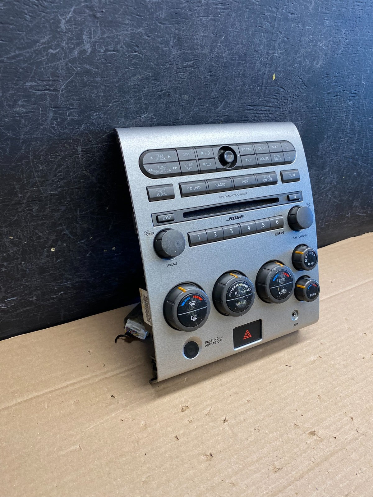 2004 to 2007 Nissan Armada Bose Radio CD Player A/C Climate Control OE AG5214 DG3