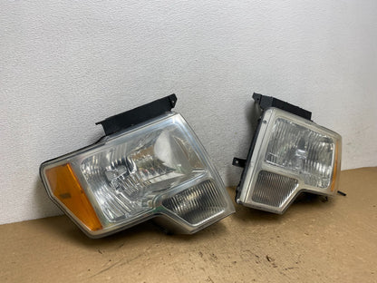 2009 to 2014 Ford F-150 F150 Left+Right Halogen Headlights AG1368 DW2