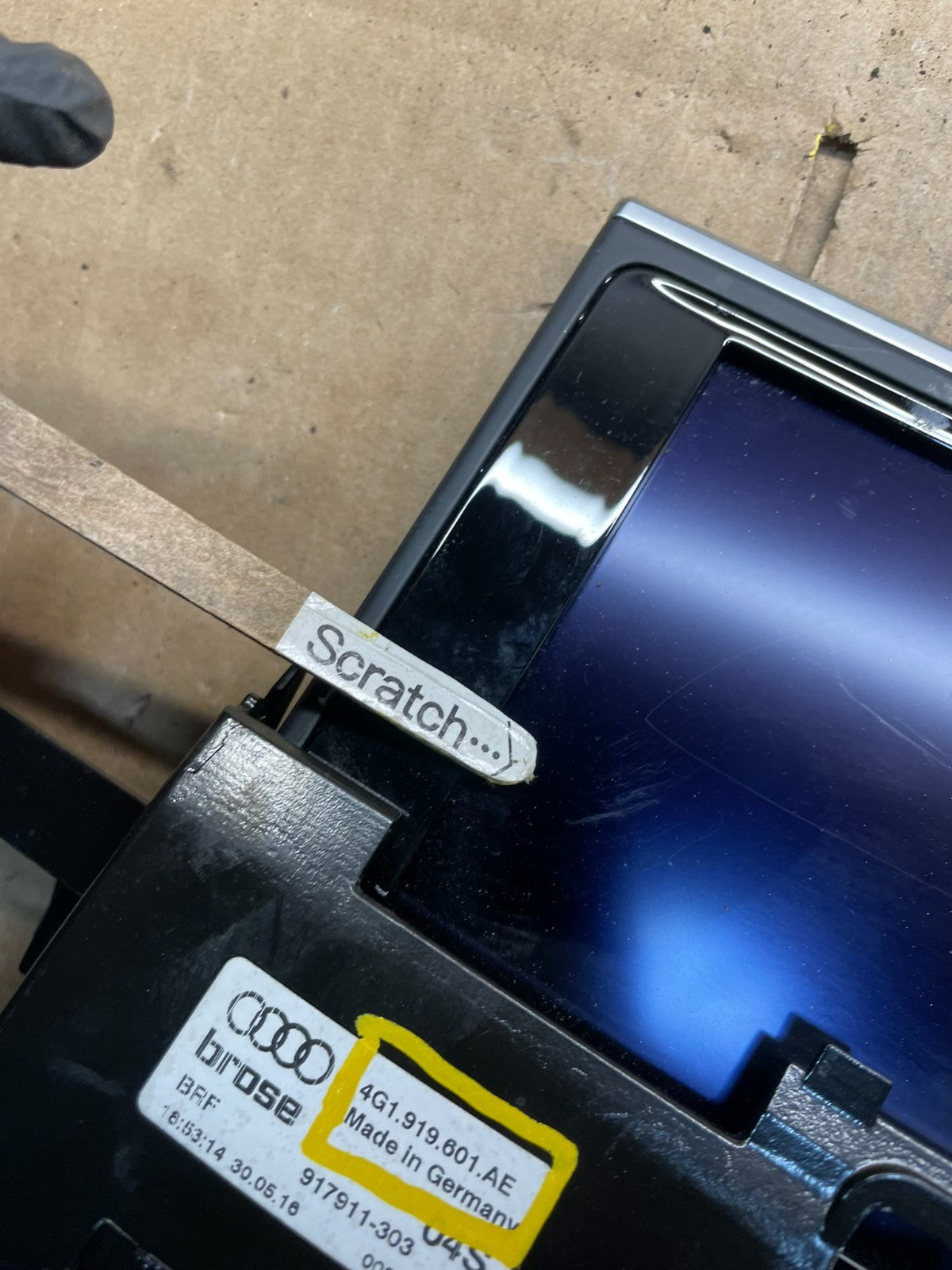 2016 - 2018 Audi A6 A7 Radio Navigation Screen Display W1224 DG8
