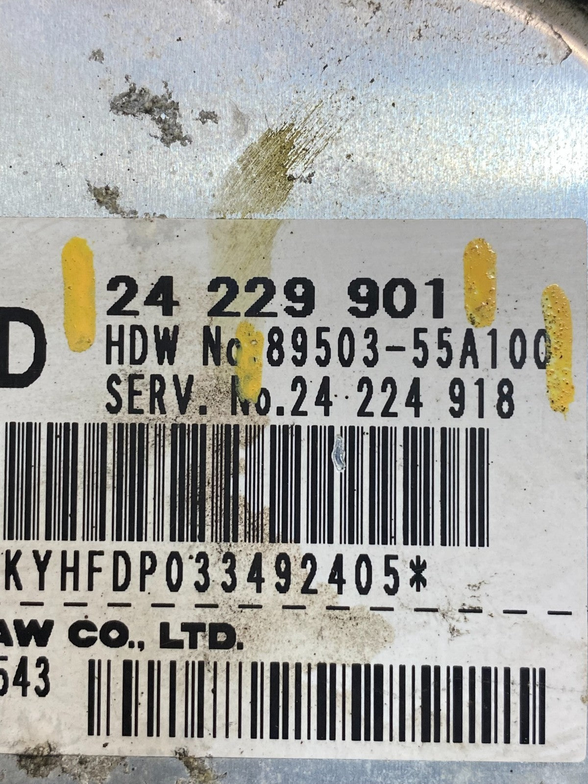 2003 - 2004 Saturn Ion TCM TCU Transmission Computer 89503-55a100 AA7863 DG2