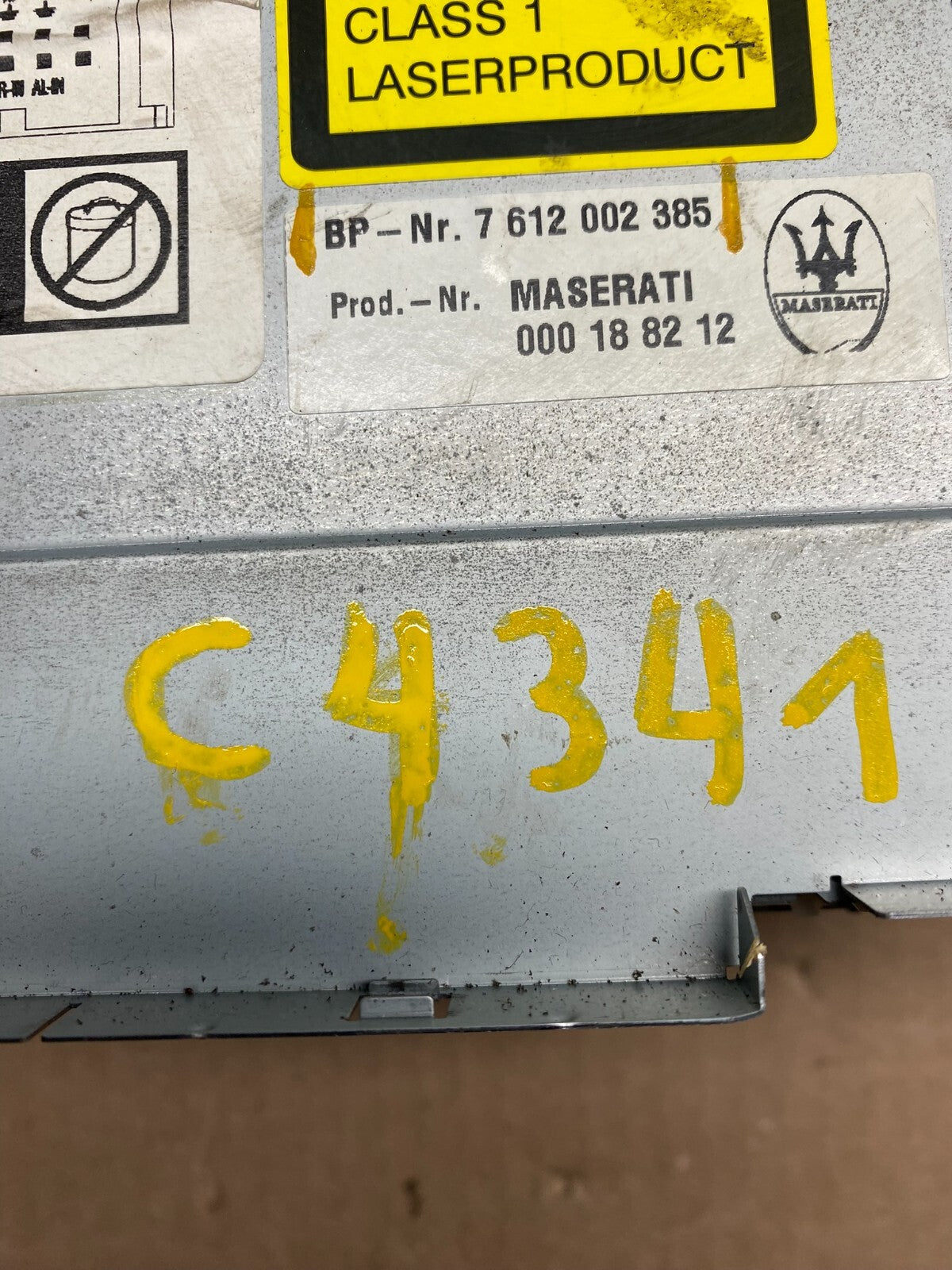 2003 to 2008 Maserati Quattroporte Command Head Unit Navigation Radio C4341 PS7