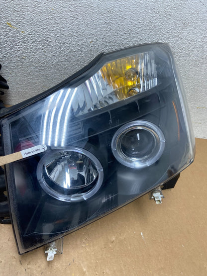 2004 to 2007 Nissan Armada Left+Right Side Set LED Black Headlights Z7025 DG6