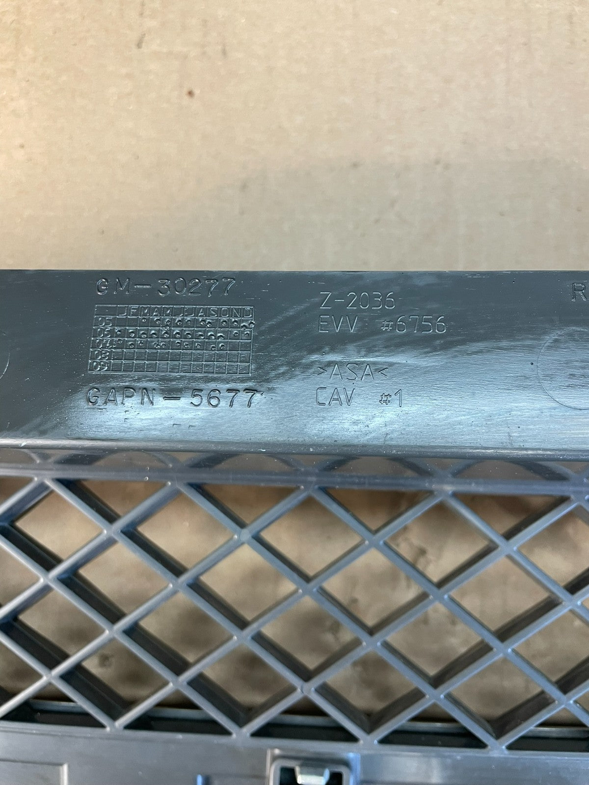 2006 to 2009 Chevrolet Trailblazer Front Upper Grille Grill Oem AC2195 DG7