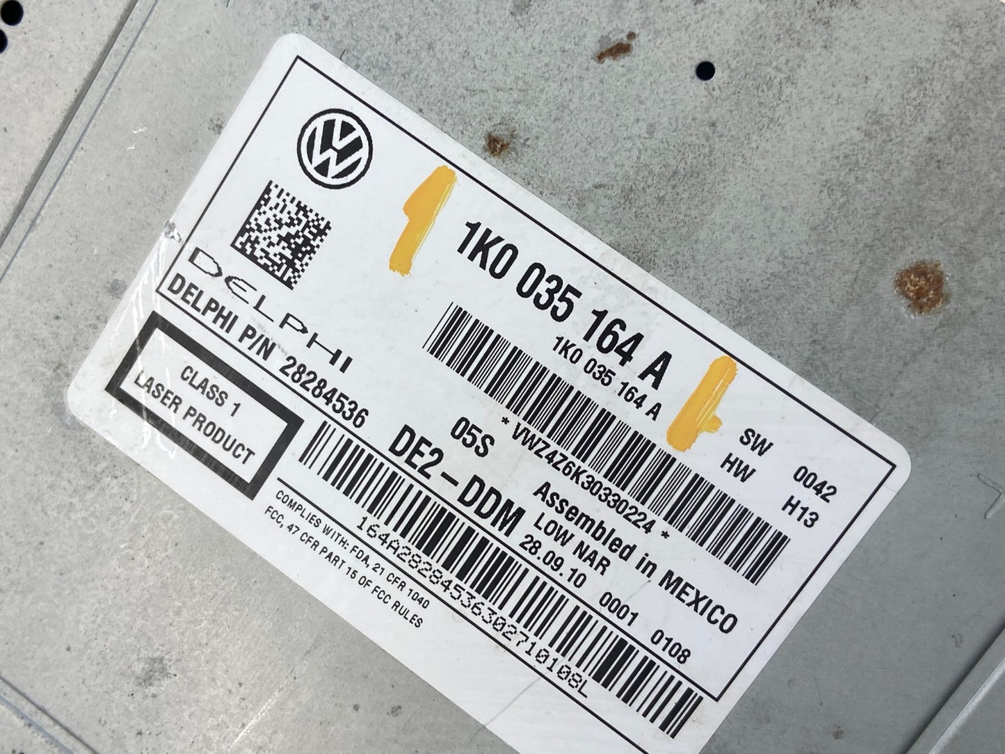 201 to 2014 Volkswagen Jetta Radio CD Player Screen AB9398 DG5