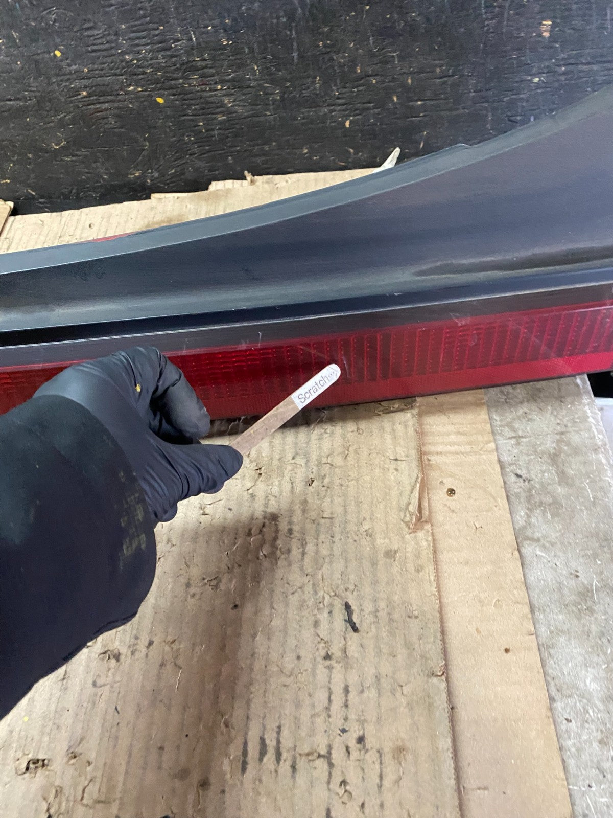 1986 to 1989 Oldsmobile Toronado Rear Center Tail Light Panel OEM V9578 PS4