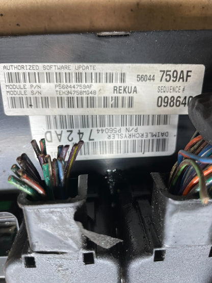 2005 to 2006 Jeep Grand Cherokee 3.7L Ecm Ecu Computer R1898 DG3