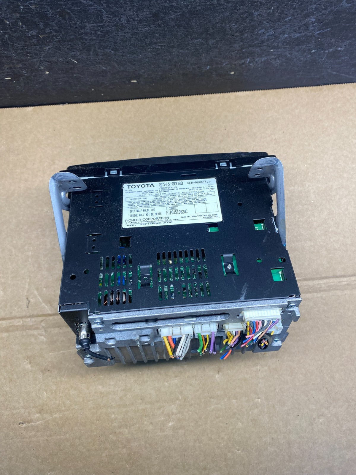 2004 to 2006 Scion TC Pioneer 86120-0W100 CD MP3 Stereo Radio AF7870 DG4