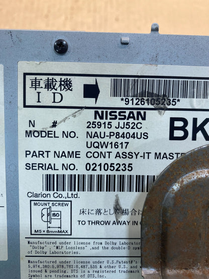 2009 - 2011 Nissan Altima Maxima Radio AM/FM Receiver AE7899 DG5