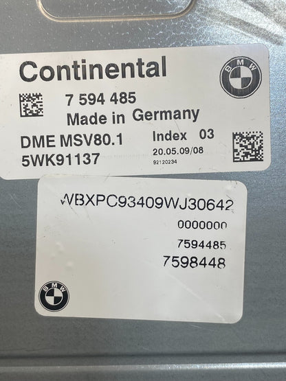 2007 - 2011 BMW 328i 528i E90 ECM ECU Engine Computer 7594485 AH4920 DG2