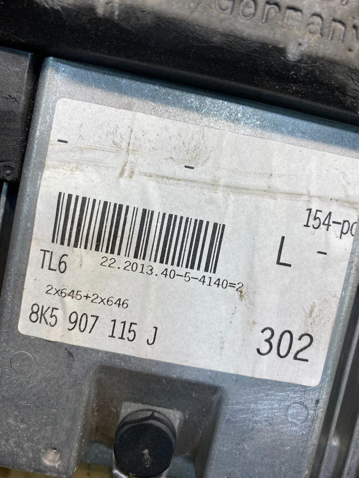 2013 to 2016 Audi A4 2.0L Turbo Engine Computer Ecu Pcm Ecm 8k5907115j aj0196 DG2