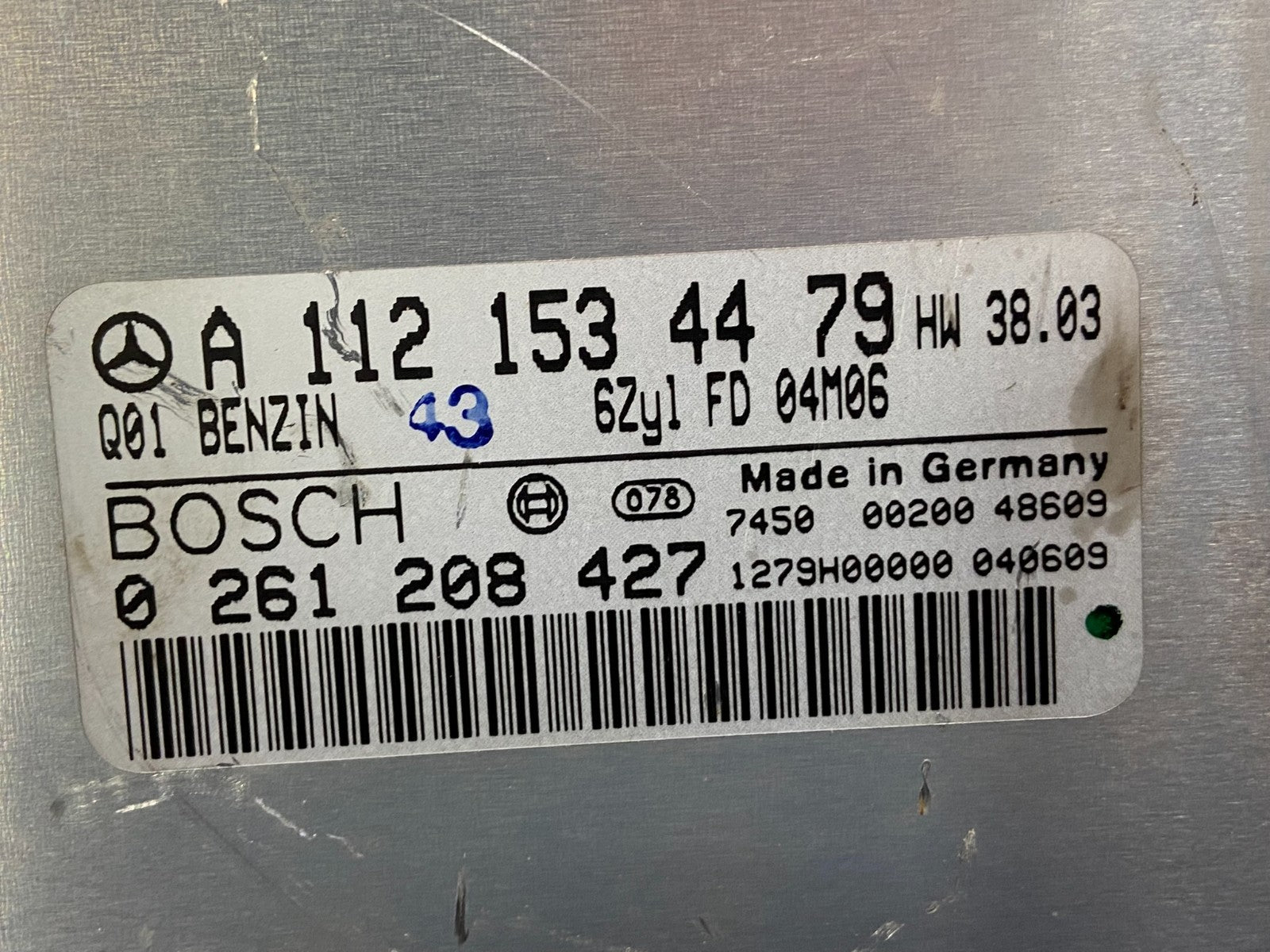 1999 to 2005 Mercedes E320 CLK320 Engine Control Unit ECU Module ae4649 DG2
