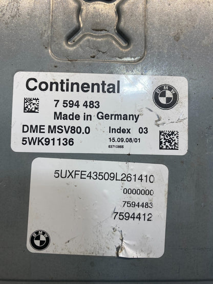 2007 to 2010 Bmw 323i Ecm Ecu Engine Computer 7594483 ac8108 DG2