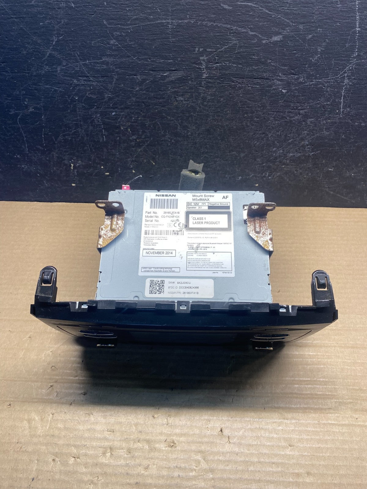 2013 to 2015 Nissan Altima Radio Screen Receiver AM-FM CD Player AF3875 DW3
