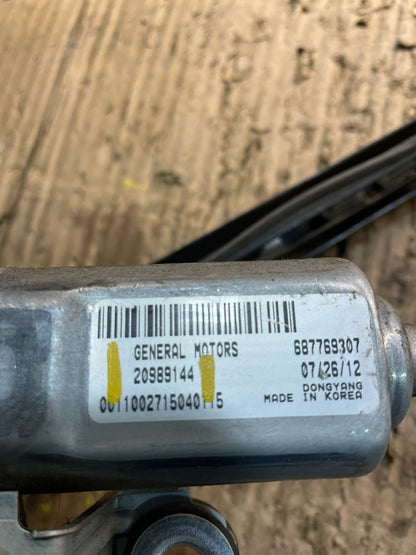 2009-2017 Chevrolet Traverse Rear Glass Windshield Wiper Motor Z4765 DG6
