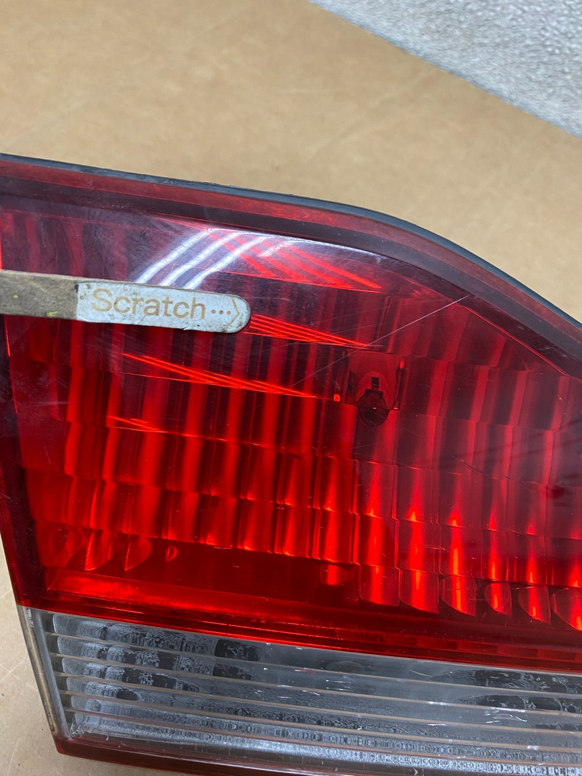 2001 to 2002 Honda Accord Left Driver LH Side Inner Tail Light OEM X2722 DW3