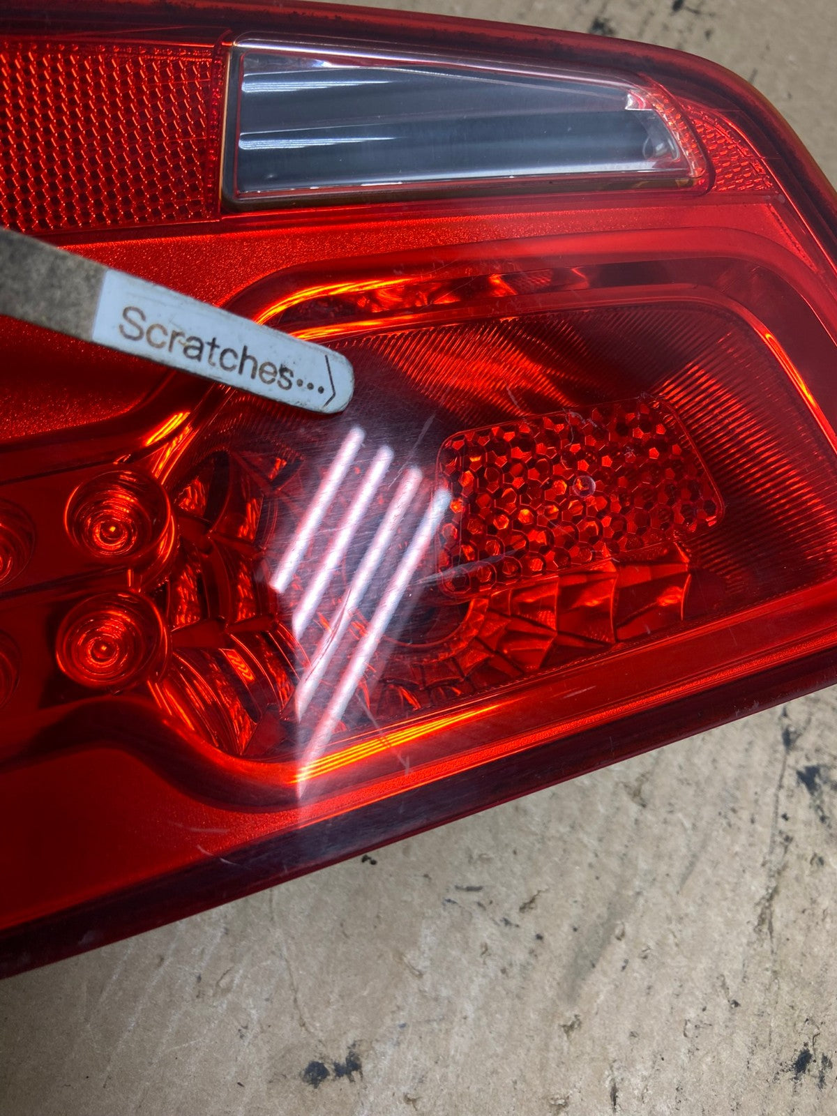 2010 to 2013 Kia Forte Right Passenger RH Side Tail Light Inner AG2517 LK3