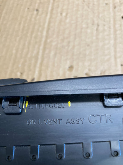 2009 to 2013 Subaru Forester Dash Radio Trim Bezel Center Vent AC9424 DG4