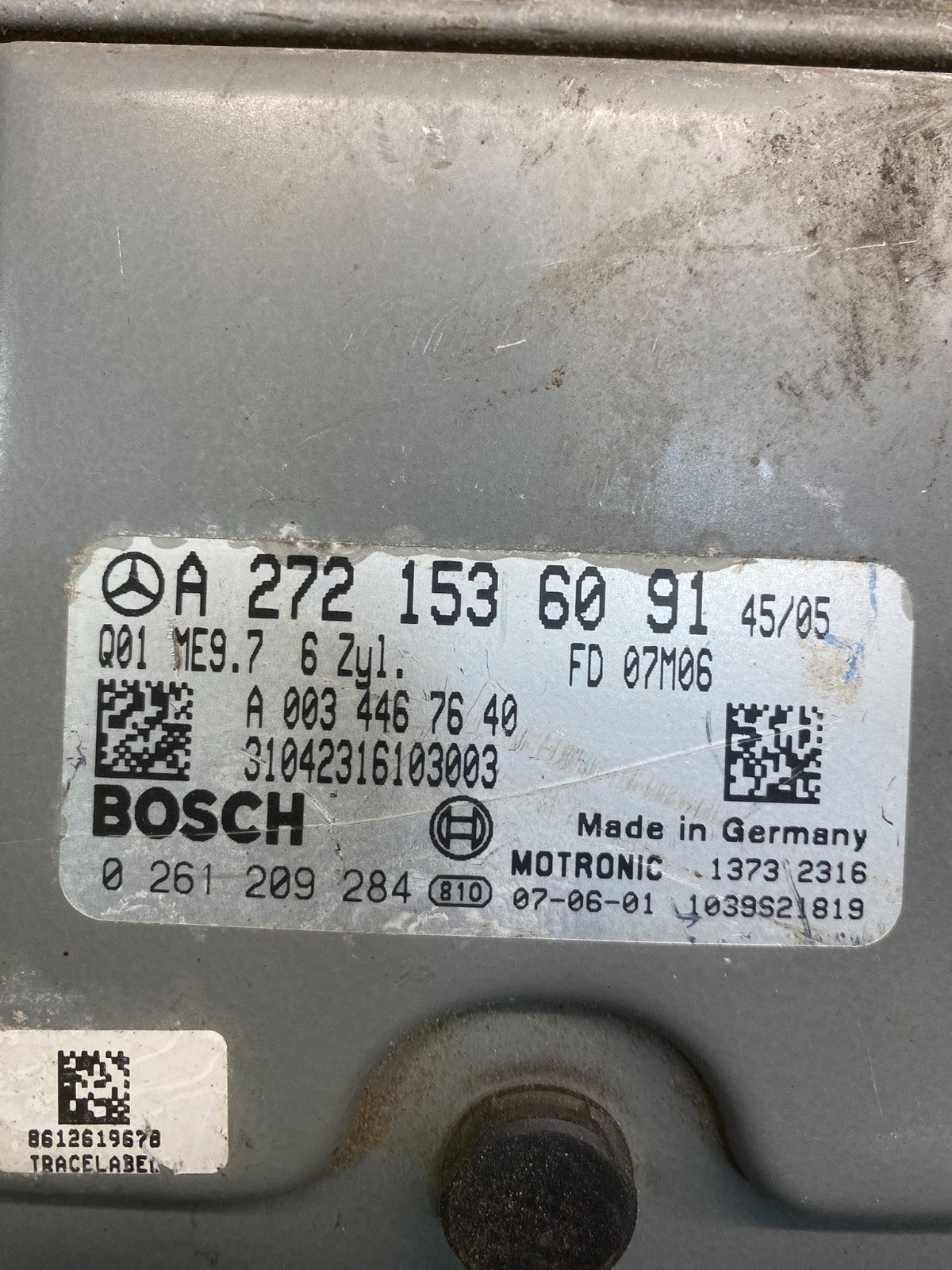 2006 to 2009 Mercedes E350 C350 Engine Computer Module ECM ECU OEM ac0639 DG2