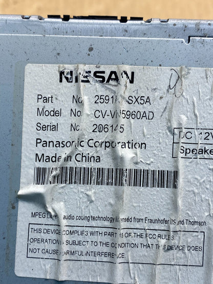2011 - 2013 Nissan Murano Maxima M35 M37 BOSE Radio CD Navigation AG9511 DG6