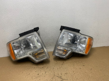2009 to 2014 Ford F-150 F150 Left+Right Halogen Headlights AF8386 DW0