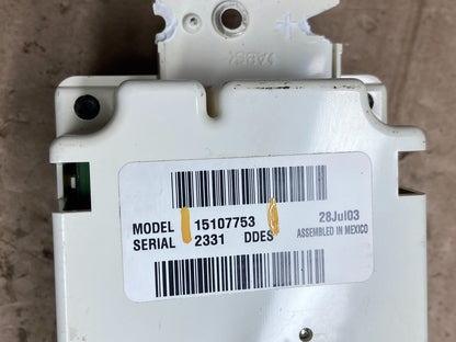 2003 to 2006 Chevrolet Silverado HVAC Heater Climate Control Module AF2241 DW6