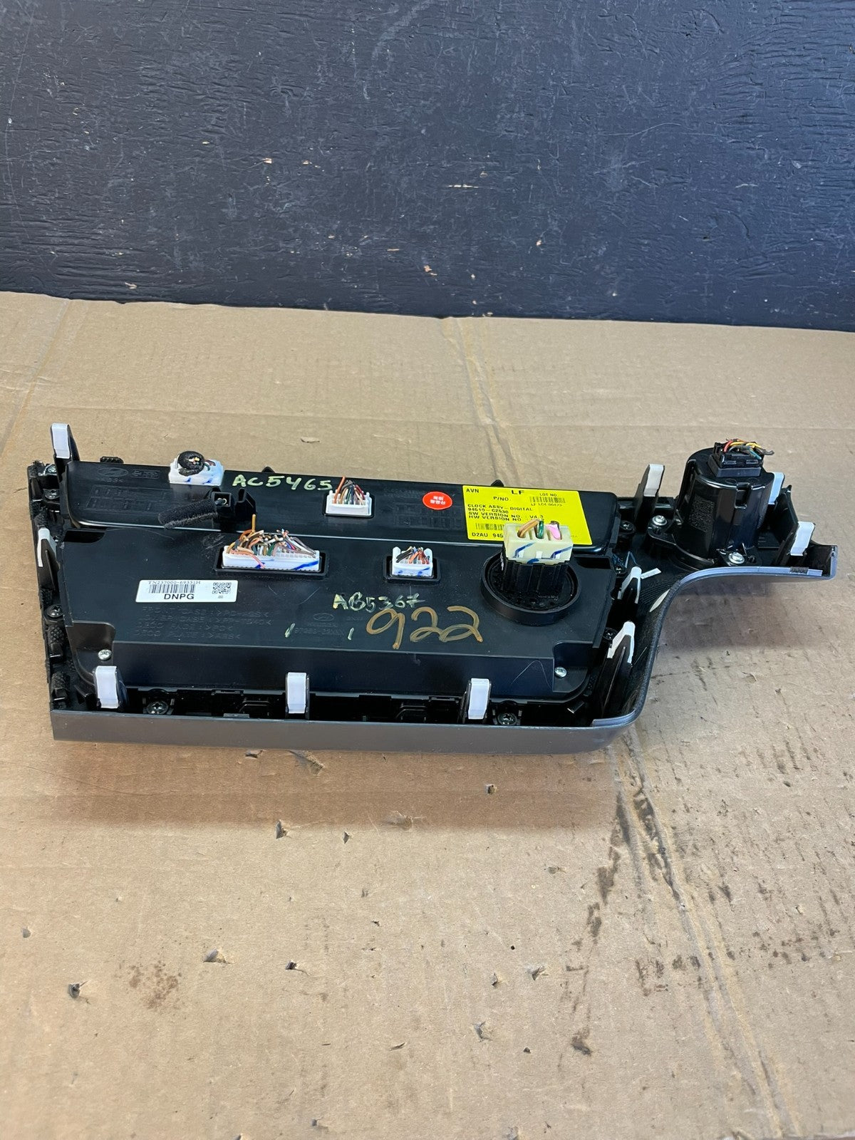 2015 to 2017 Hyundai Sonata Ac Heater Climate Control ac5465 DG8