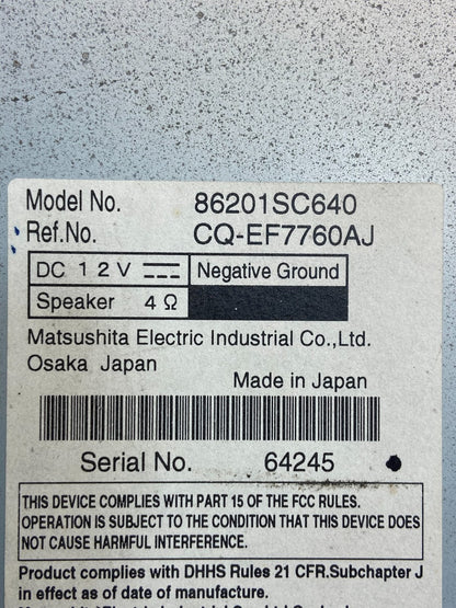 2009 to 2013 Subaru Forester Radio CD Player AUX AM/FM AE4562 DG6