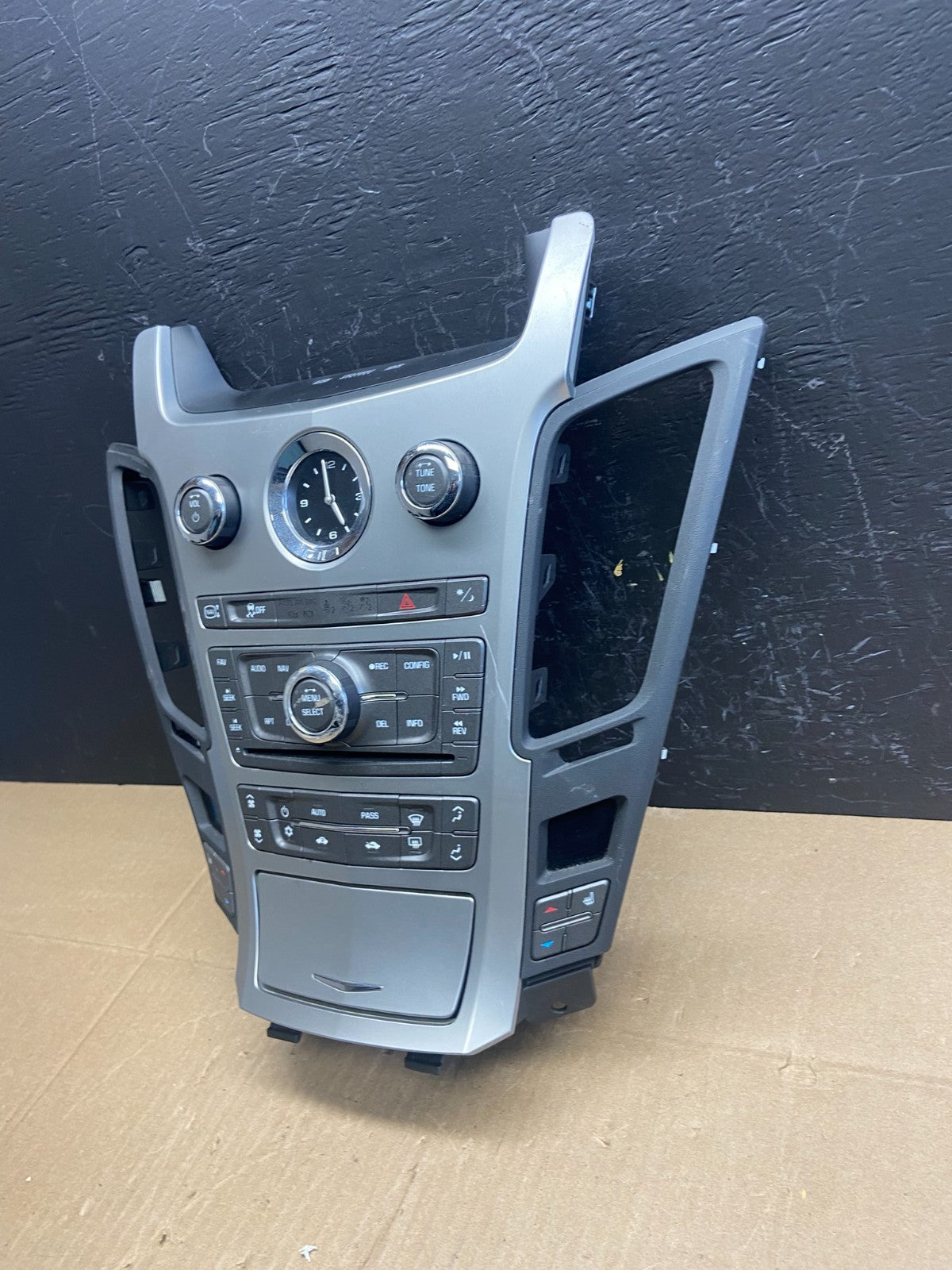 2008-2012 Cadillac CTS A/C Heater Radio Climate Control Panel Bezel OE AB9436 DG3