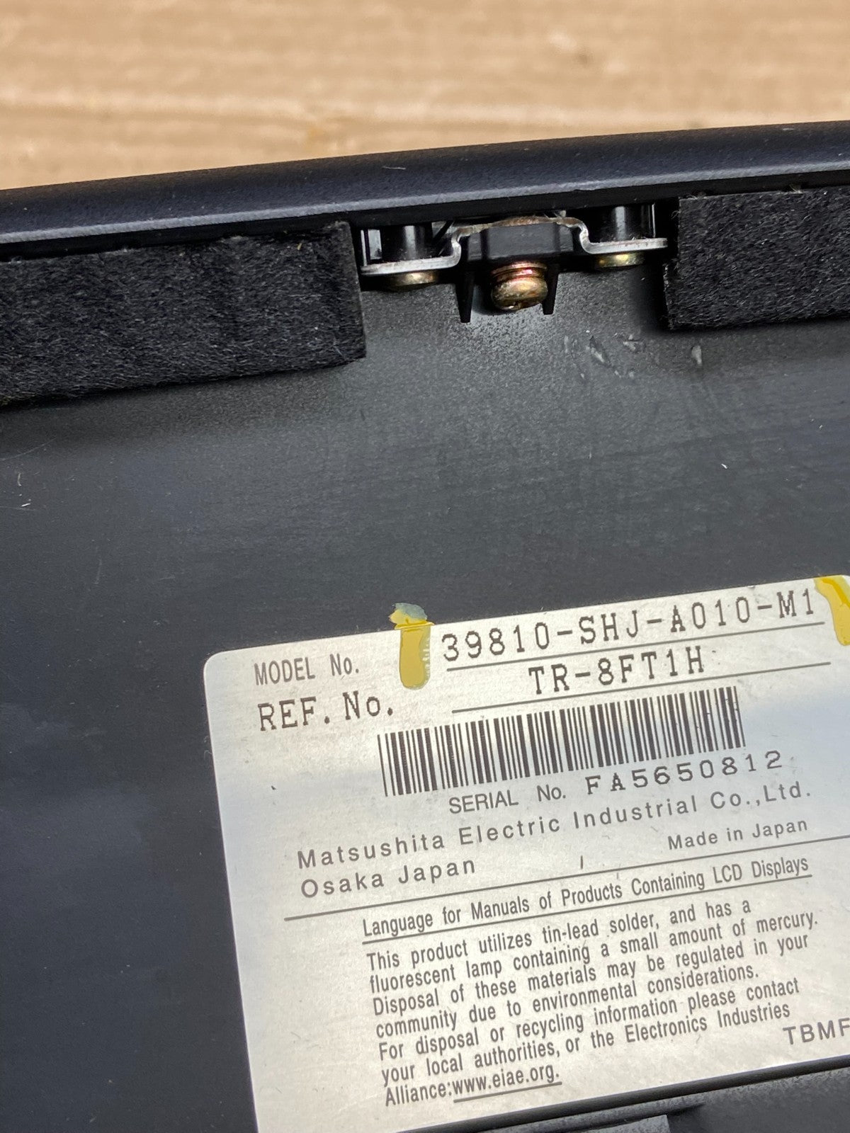 2005-2006 Honda Odyssey Information Display Screen 39810-SHJ-A010-M1 w1939 DG5