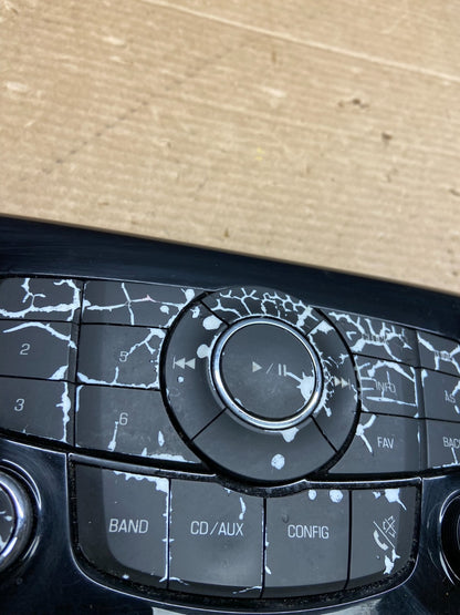 2012 to 2014 Chevrolet Cruze Radio CD Player Contol Panel 95166368 OEM W1607 DG3