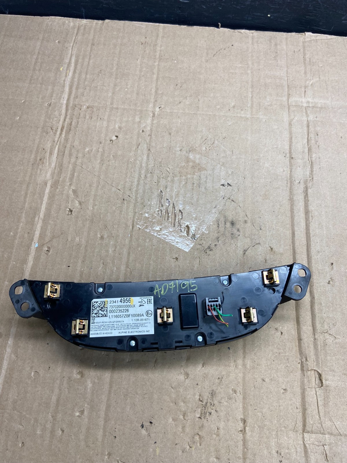 2016 to 2018 Chevrolet Malibu AC Heat Temperature Climate Control AD7195 DG3