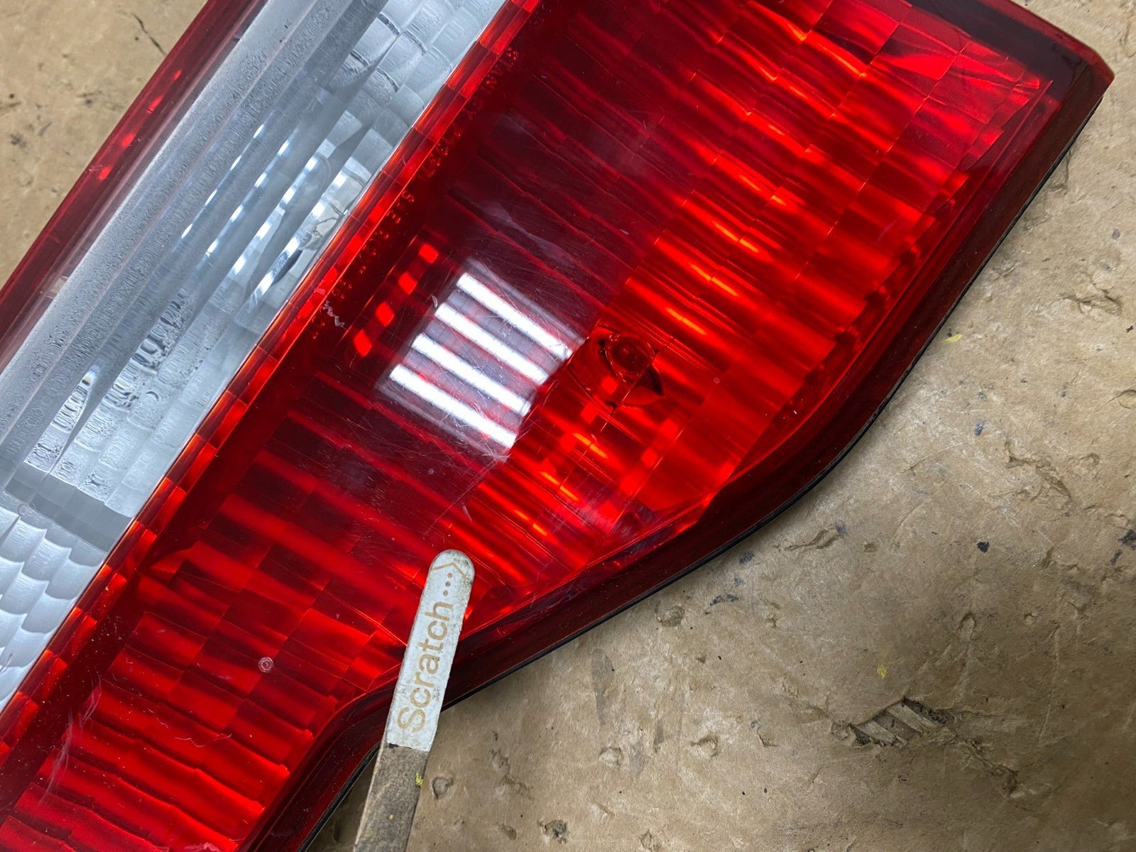 2001 to 2002 Honda Accord Left Driver LH Side Inner Tail Light OEM V6155 DW3